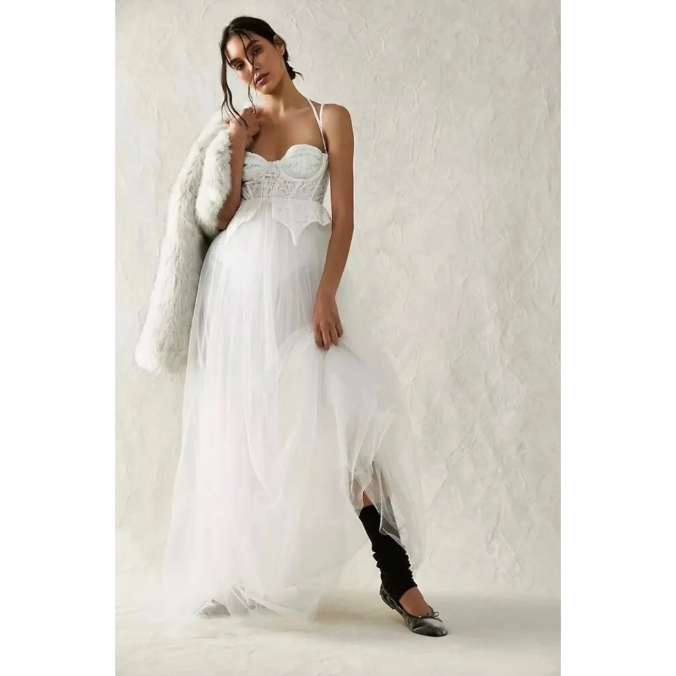 For Love & Lemons Lily Tulle Corset Bridal Dress | Medium | NWT - Image 6