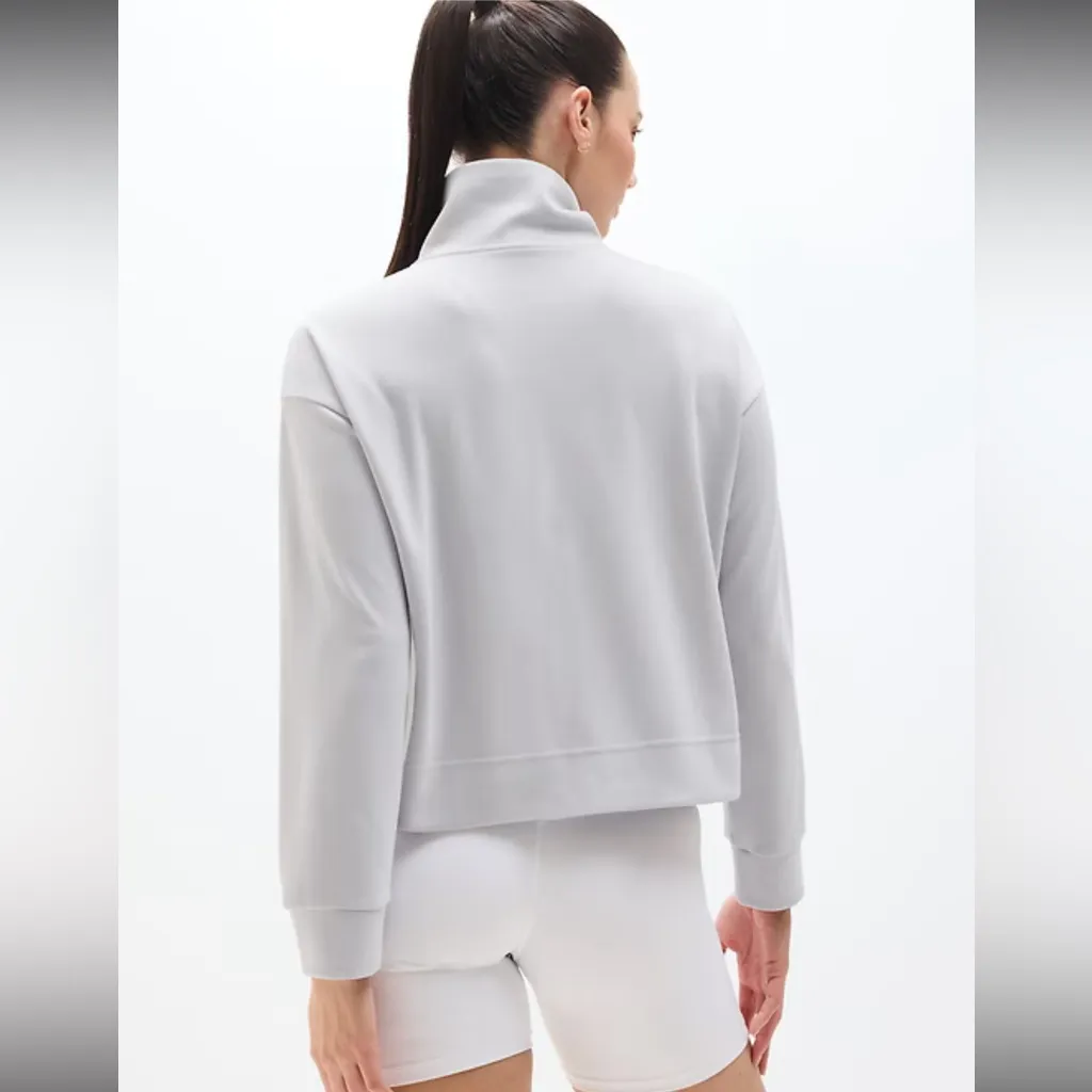 Athleta Seasoft Quarter Zip Silky-soft with TENCEL™ size Large blue color - Image 3