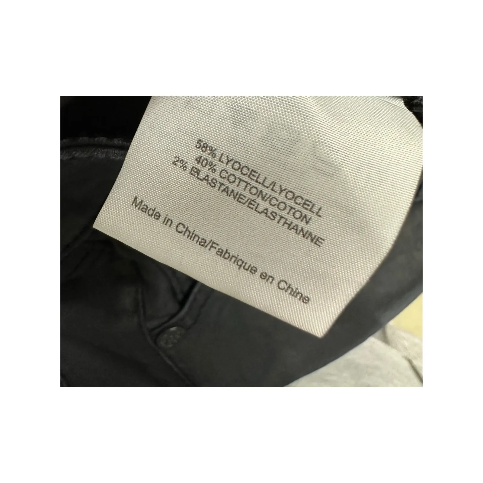 Tory Burch Black Wax Coated Skinny Pants Size 28 High Rise Grunge Biker - Image 7