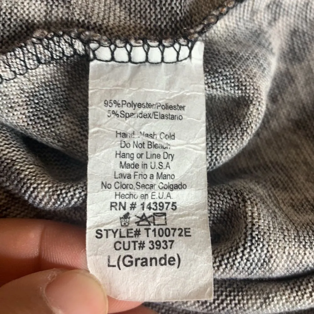 Millibon Leopard Cheetah Print Long Sleeve Top Size Large Black - Image 6