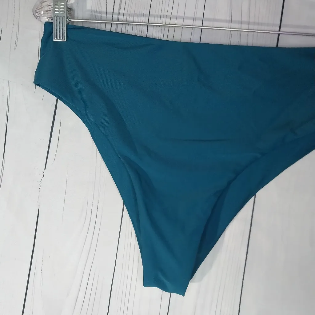 Teal Strapless Bikini SIze L Blue Size L - Image 9
