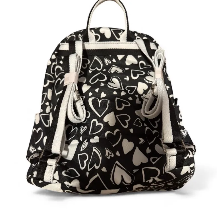 Brighton Endless Love backpack black and white heart pattern nwt - Image 3