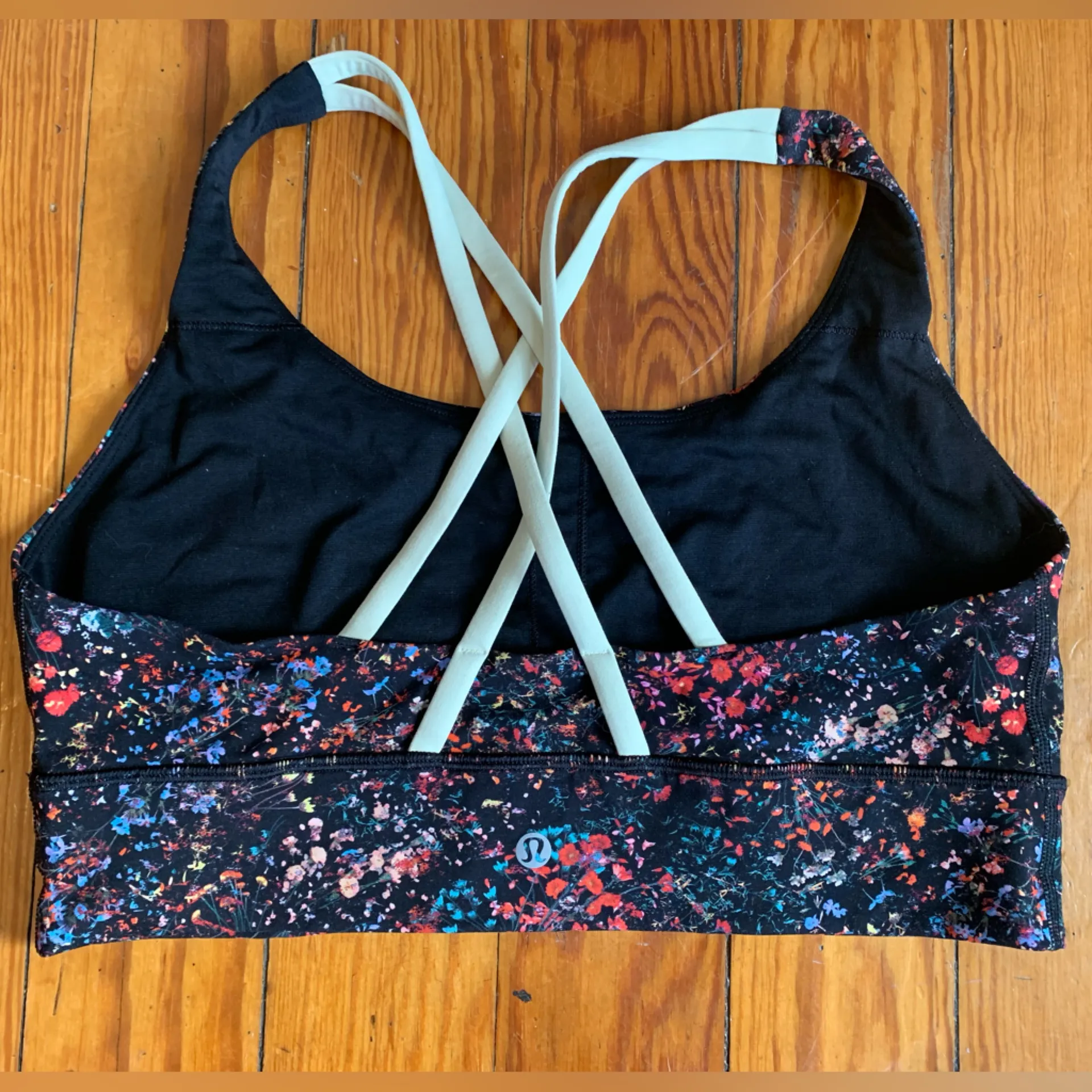Lululemon Long line energy bra Flowerescent Multi/Lemon Ice Luxtreme size 10 - Image 4