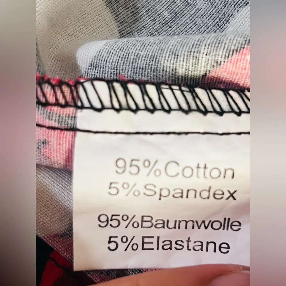 Grace Karin Red roses and black and white polka dots dress. Tea dress L - Image 13