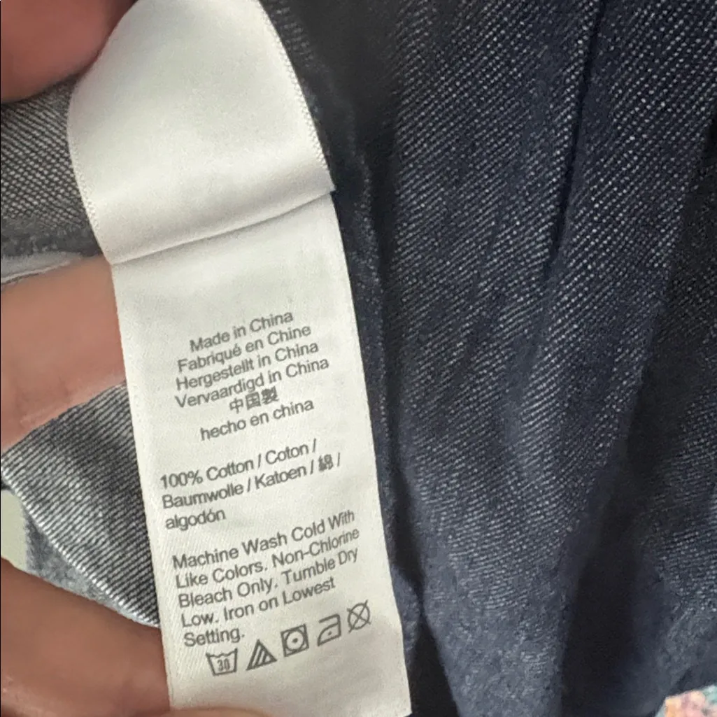 NWT J.Crew Blue Chambray Smocked Puff Sleeve Dress Medium - Image 12