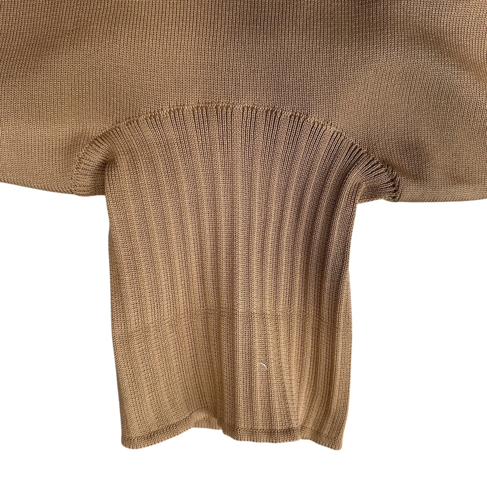 Vintage Novespazio by Noboru Yamafuji Brown Turtleneck Top Women's Small - Image 3