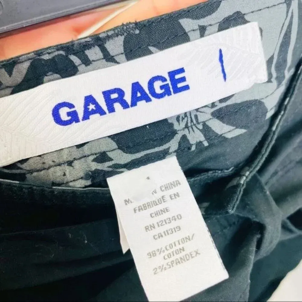 GARAGE Black‎ Cargo Bermuda Shorts NWT Size 1 - Image 5