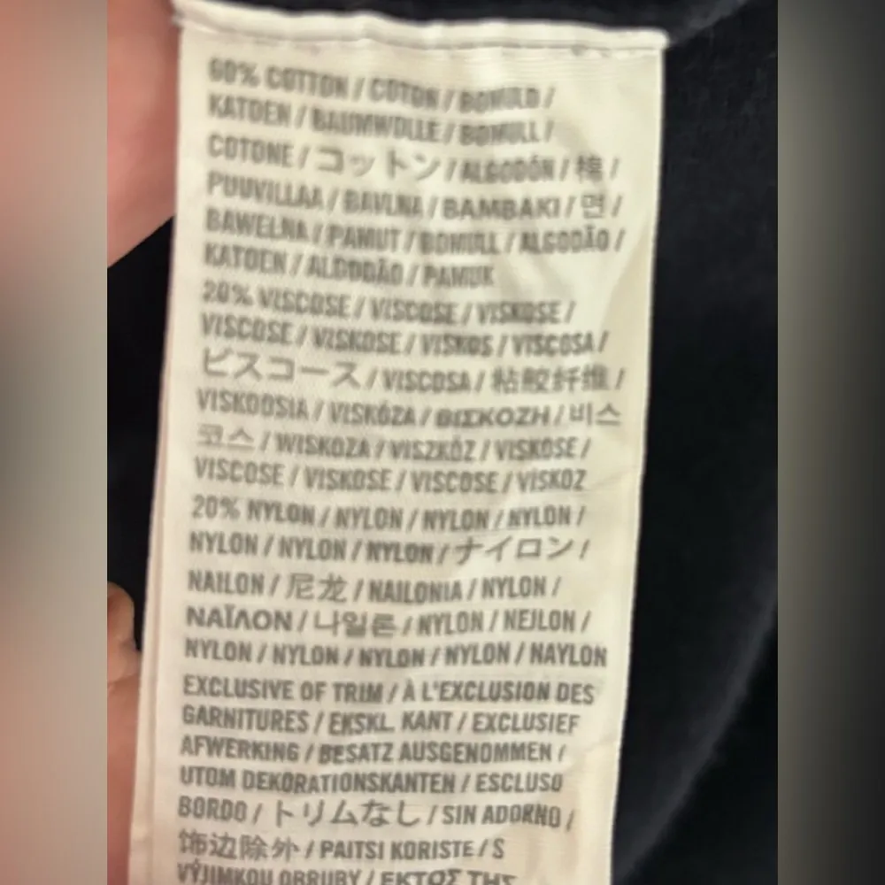 Abercrombie LJ Coquette Cotton Knit Black Ruffle Cardigan Sweater - Image 8