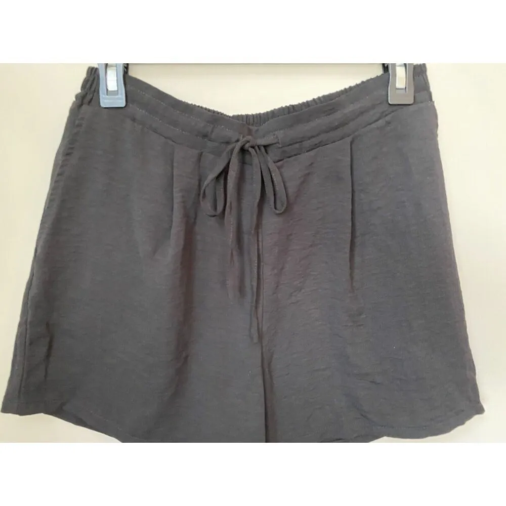 BRAND NEW CeCe Womens Casual Lightweight Drawstring Shorts in Black, Size: Small - Image 7