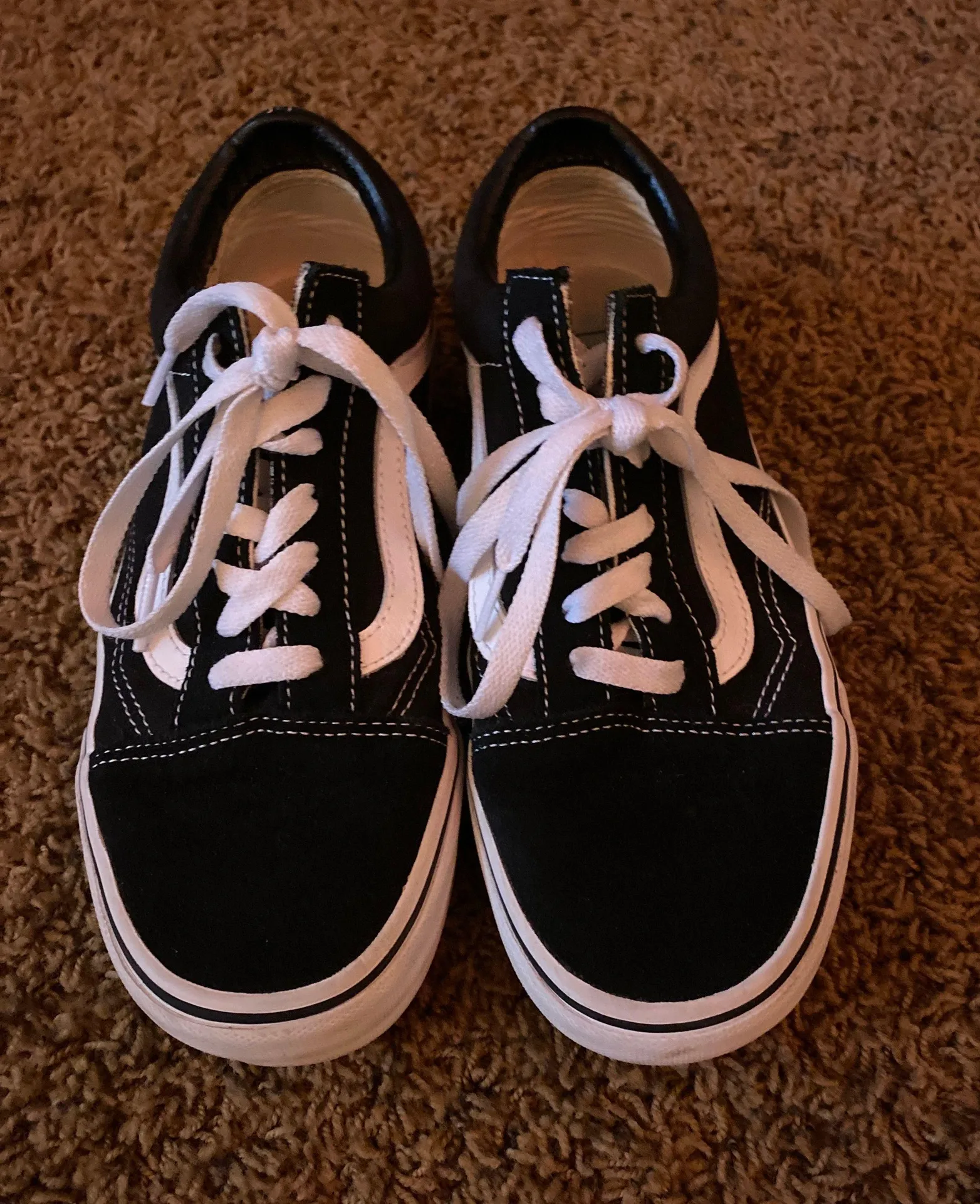 Vans Black Platform Low Top Shoes - Image 2