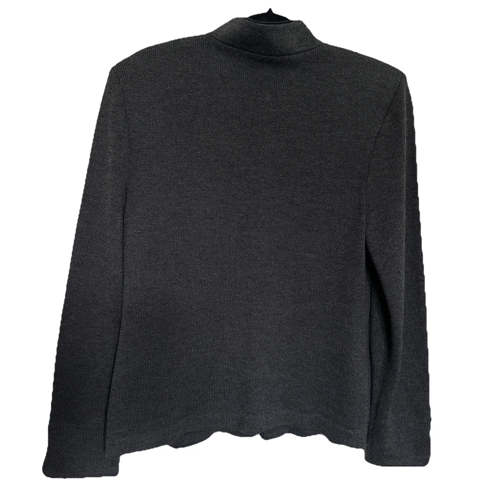 St John Collection 1pc sz 8 Graphite Gray Santana Knit Jacket 80% Wool20% Rayon. - Image 6