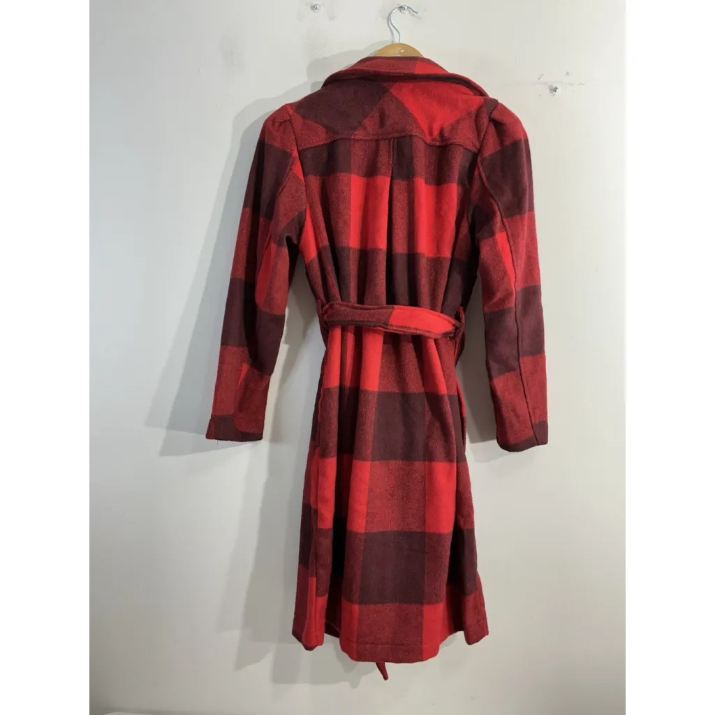 Womans G By Giuliana Black Label Trench Coat MP Multicolor Checked Belt Size undefined - Image 2