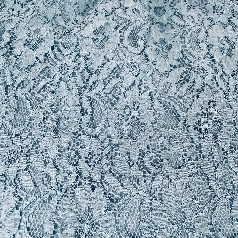 Just Found Open Shoulder Lace Blouse, Blue, Large - Image 3