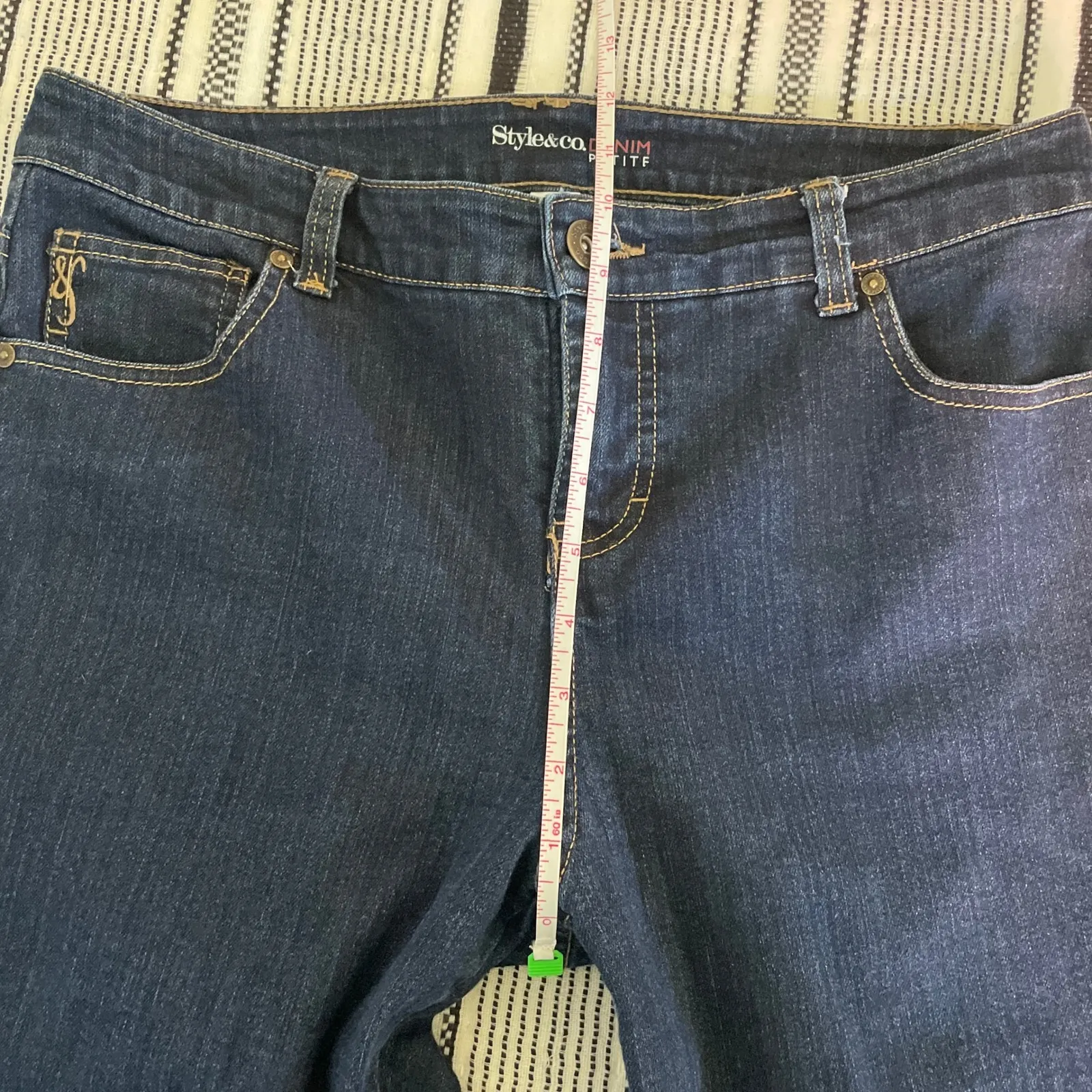 Style & Co. Denim Petite Capri‎ Jeans 10 Dark Wash Normcorel Pants Mature Y2K - Image 4