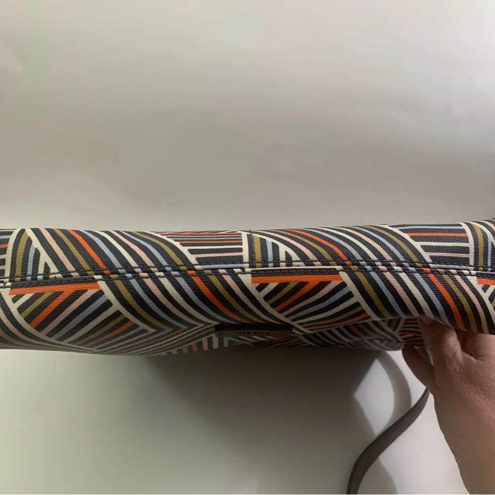 Fossil  Multicolor Striped Crossbody Purse Shoulder Bag - Image 4