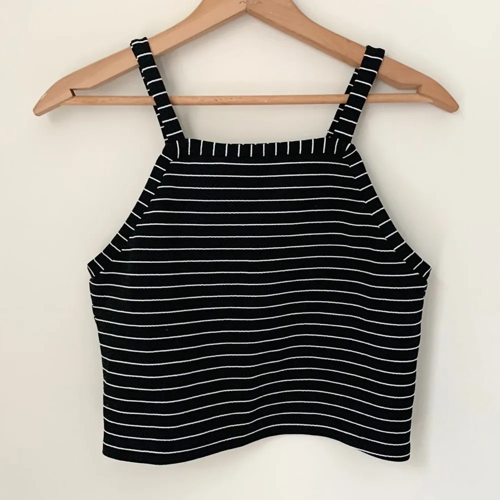 Topshop Striped Crop Top - Image 3