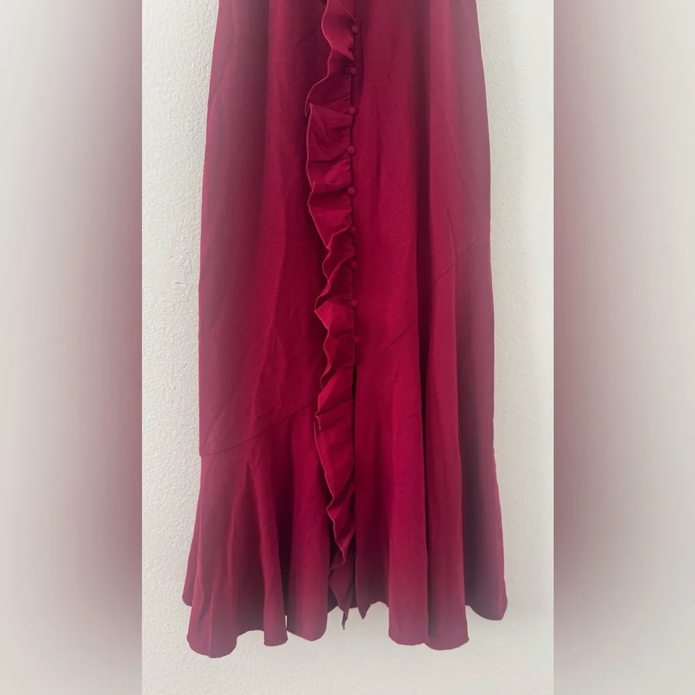 Revolve Hofmann Copenhagen Rosine Ruffle Dress Button Front Flounce EU 34 US 2/4 Size XS - Image 8