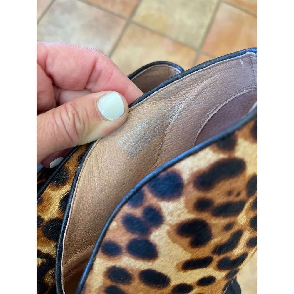 Halogen Calf Skin peep toe stiletto bootie 7.5 - Image 6