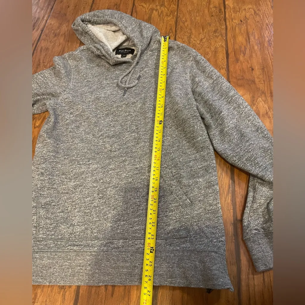 PacSun Gray Hoodie Sweatshirt top with size zippers woman’s small - Image 6