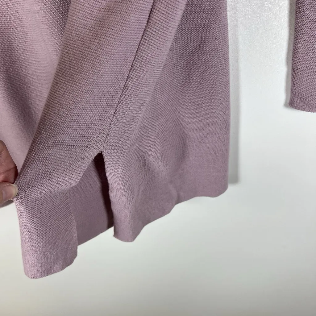 Eileen‎ Fisher Women's Sweater organic cotton Ribbed Purple XS Old Money luxury - Image 4