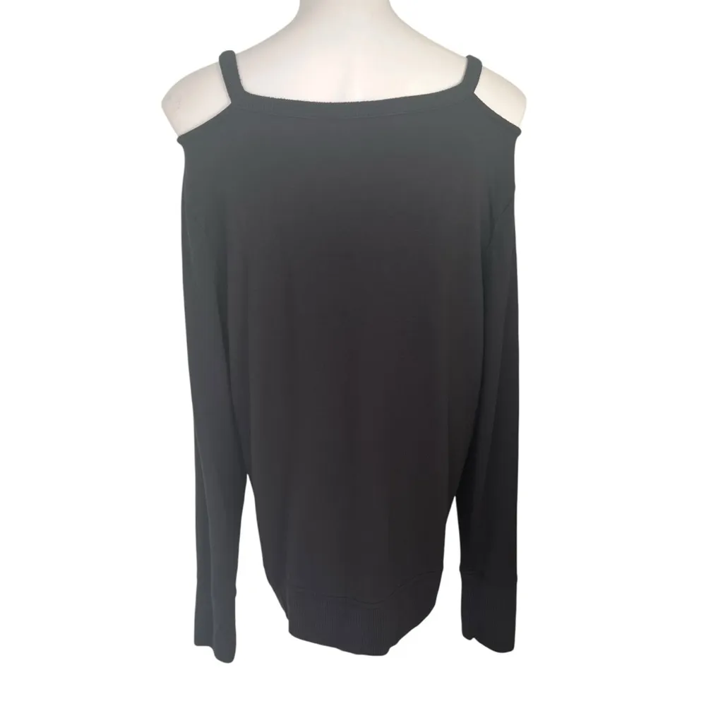Athleta Cutout Neck Sweatshirt in Black, Style 352951, Sz L - Image 5