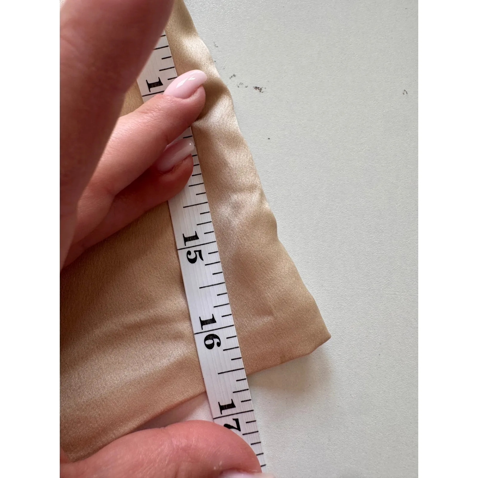 NWT Abercrombie & Fitch Puff Sleeve Satin Corset‎ Blouse Beige Champagne  Size M - Image 7