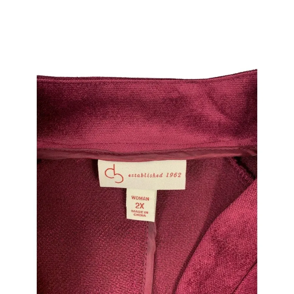 Dressbarn Women's Cranberry Casual Jacket - Image 3