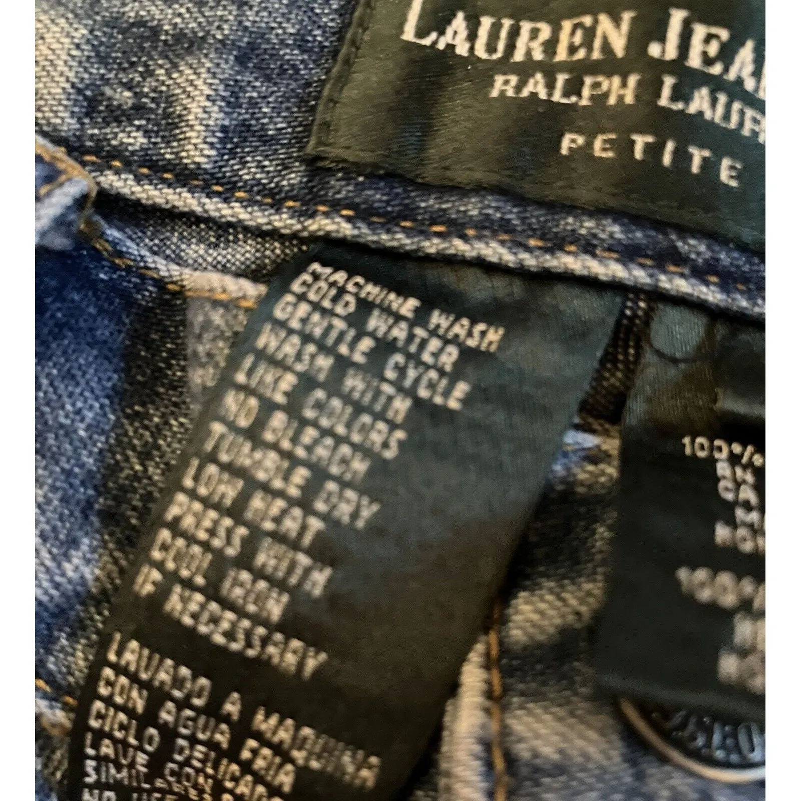 Lauren Ralph Lauren Jeans Women’s 4Petite LRL Classic Straight Denim Green Label - Image 7