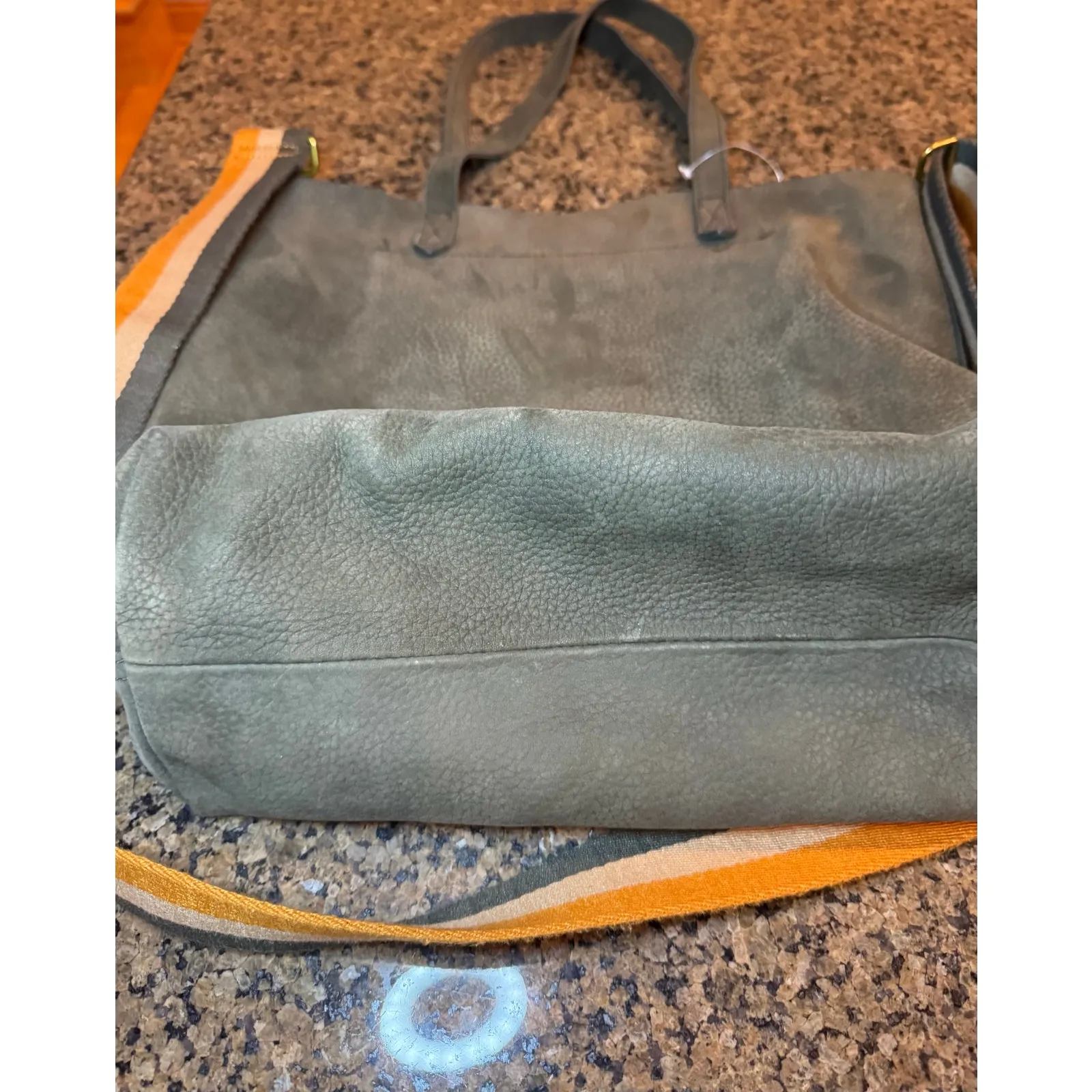 Madewell Zip-Top Transport Crossbody Nubuck - Deep Marsh (New) - Image 2