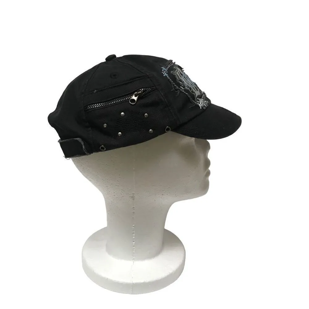 Roxy Y2K embellished hook & loop foil logo baseball cap - Image 4