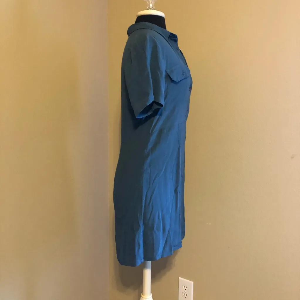 ❤️ Urban Outfitters blue button front dress - Image 4