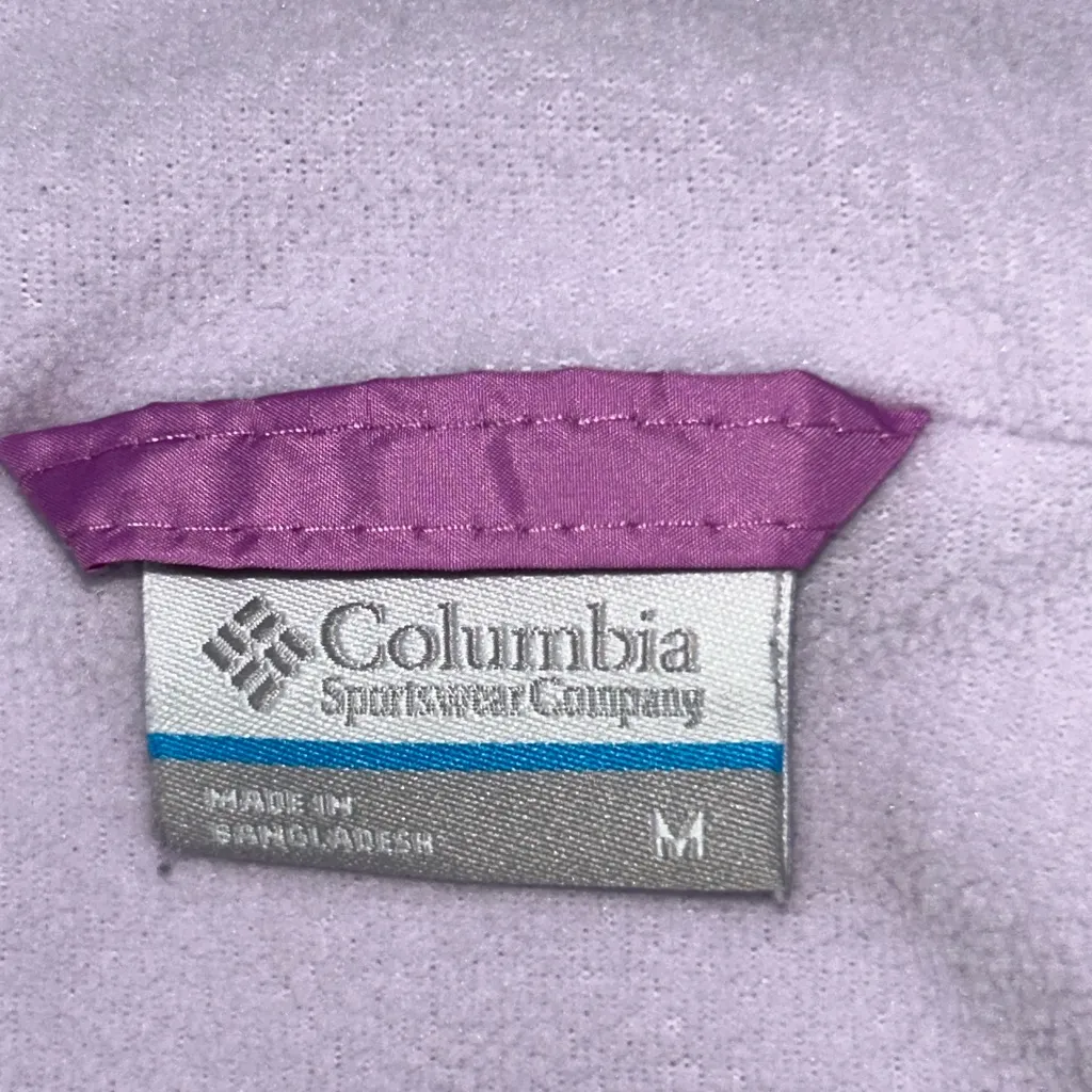 Columbia windbreaker hoodie fleece lined Sz M Women's Lavender Lilac Ski Purple Size M - Image 15