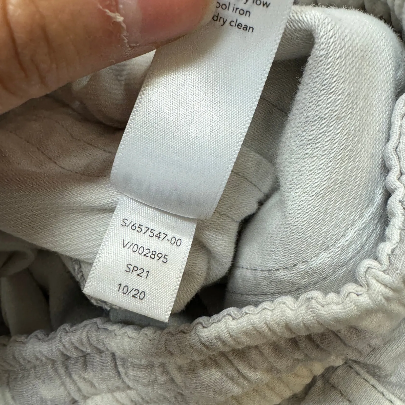 Athleta Pants Women Size 6 Farallon Grey White Printed Jogger Cotton Spandex - Image 7