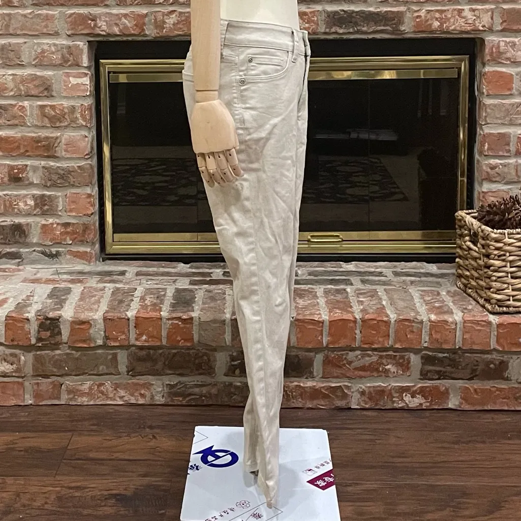 NYDJ Alina ankle petite ivory/grey skinny jeans / size 2P / Excellent condition - Image 4