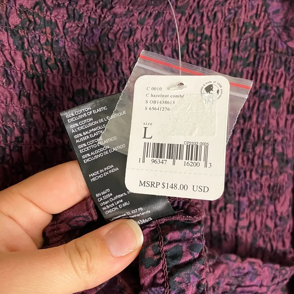 NWT Free People Maroon Purple Smock It To Me Mini Dress - Image 8