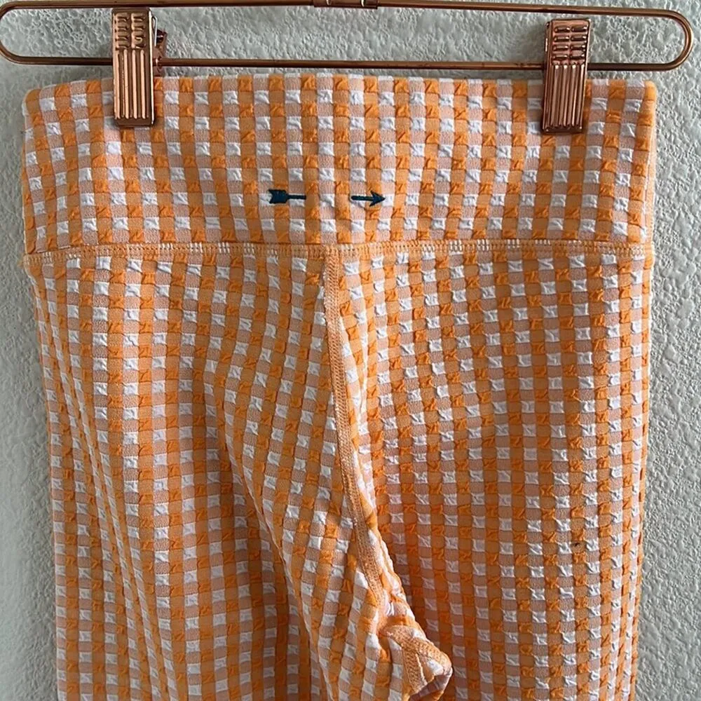 The Upside Yellow Check Active Pants Legging XS - Image 5