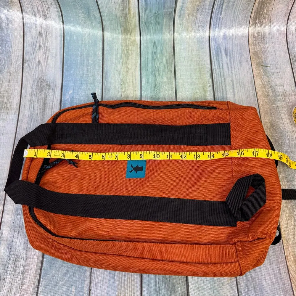 Dutch Bros Coffee Burnt Orange Backpack Unisex Laptop Bag School Tote Nylon - Image 2