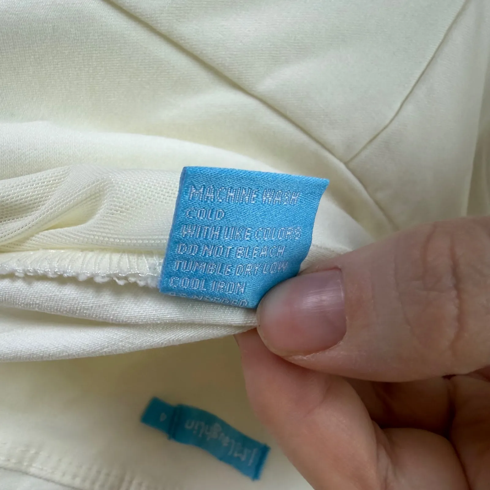 J McLaughlin White Pull On Pants Size 4 Stretch Straight Leg Office Travel Chic - Image 7