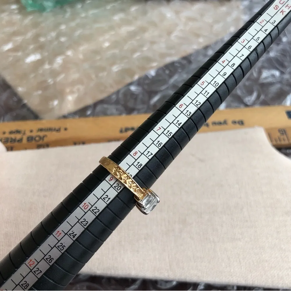 vintage stamped china ring size 8.75 - Image 3