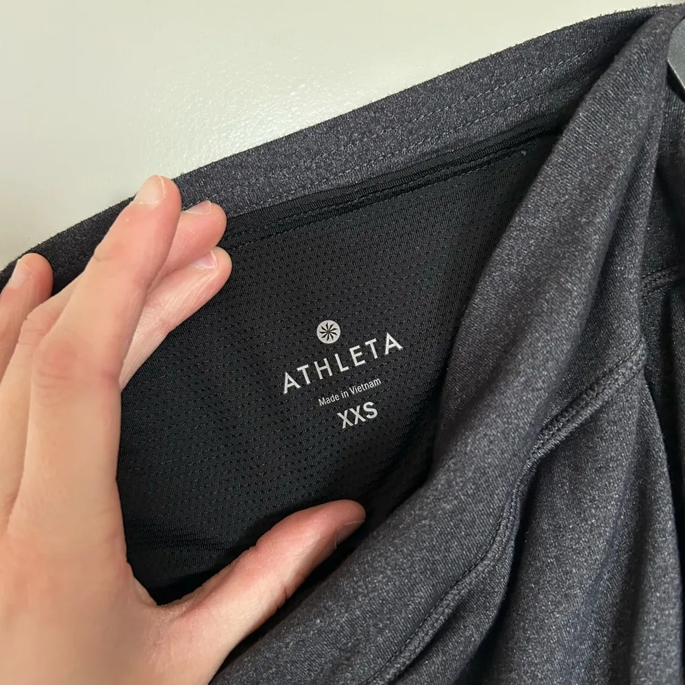 Athleta dark gray Built in skirt leggings - Image 5