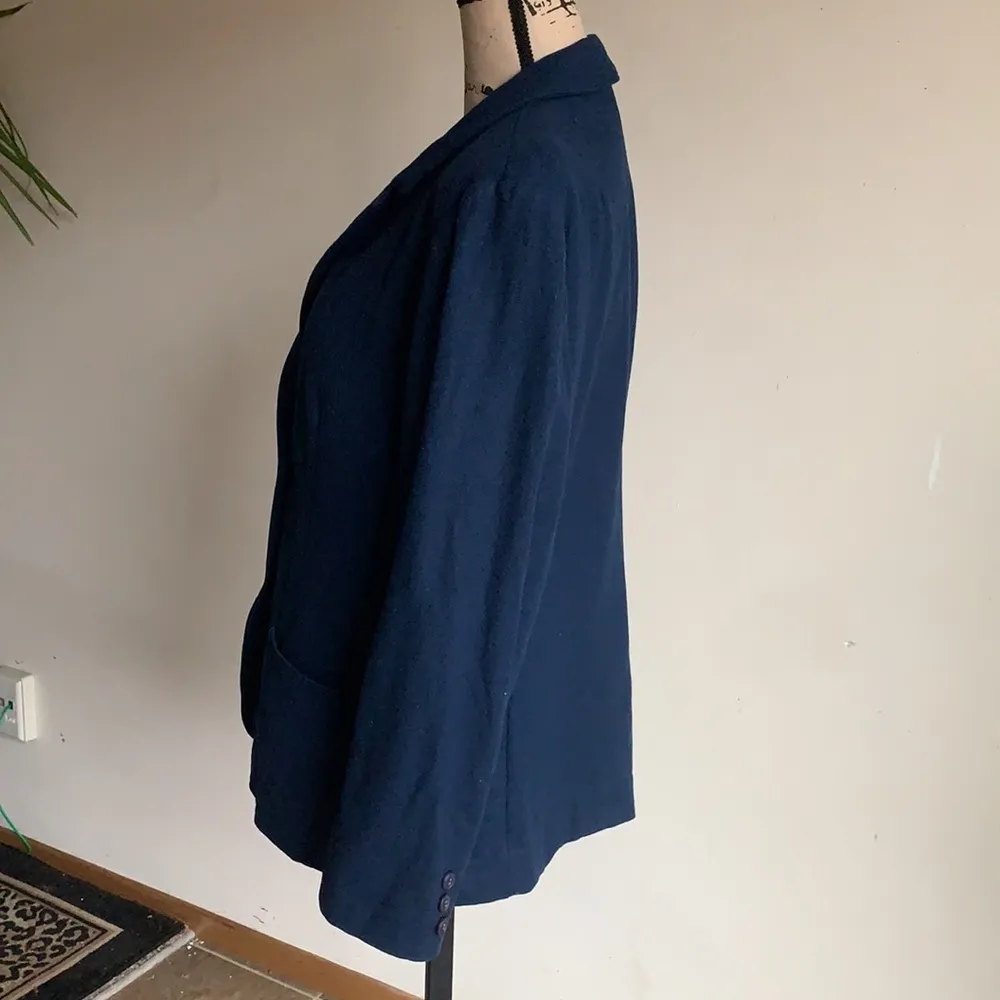 Pendleton Vintage  Navy Wool Blazer - Image 5