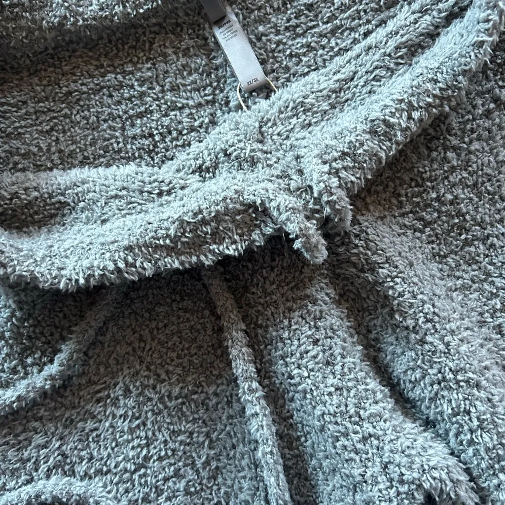 Skims Cozy Gray Women's Fleece Pants Size 2X/3X Sherpa Boucle Joggers - Image 4