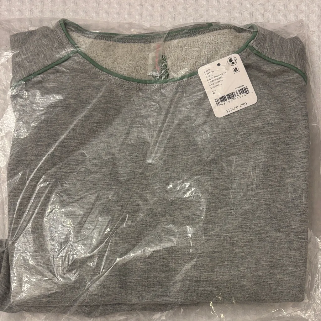 NEW SET! Free People Movement HOME BASE Cap-Sleeve Top Skirt Set GRAY Size SMALL - Image 11