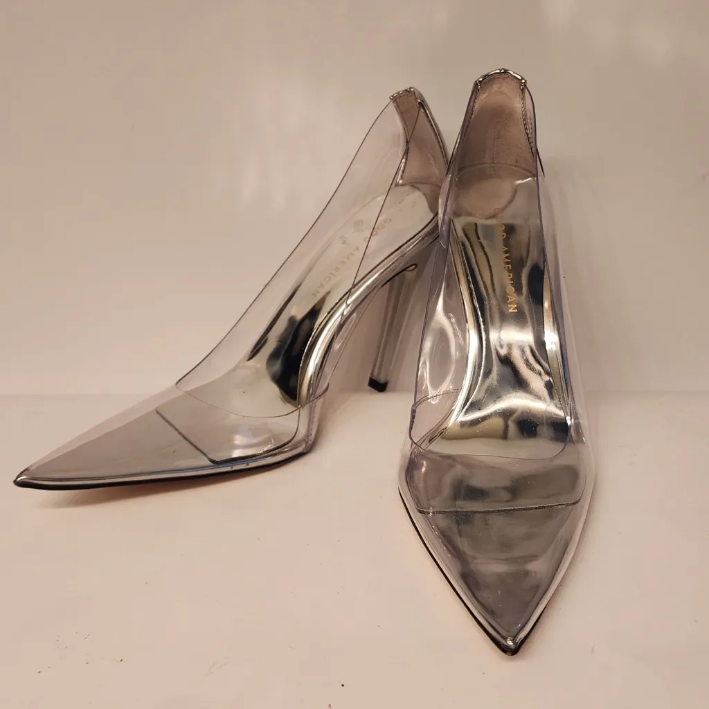 Good American Cinder-F*CKING-RELLA Pump In
Women’s Glass Clear Size 8.5 - Image 4