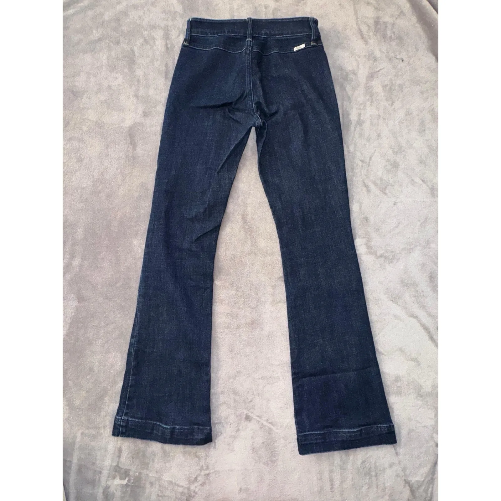 KanCan Women's Wide Leg Stretch Denim Dark Wash Jeans Blue Size 25 - Image 4