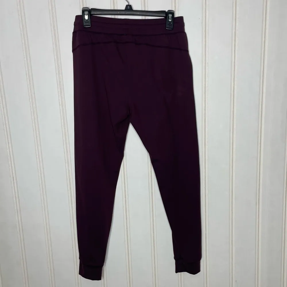 ZYIA Plum Unwind Joggers Size M Pockets Elastic Band 370 - Image 6