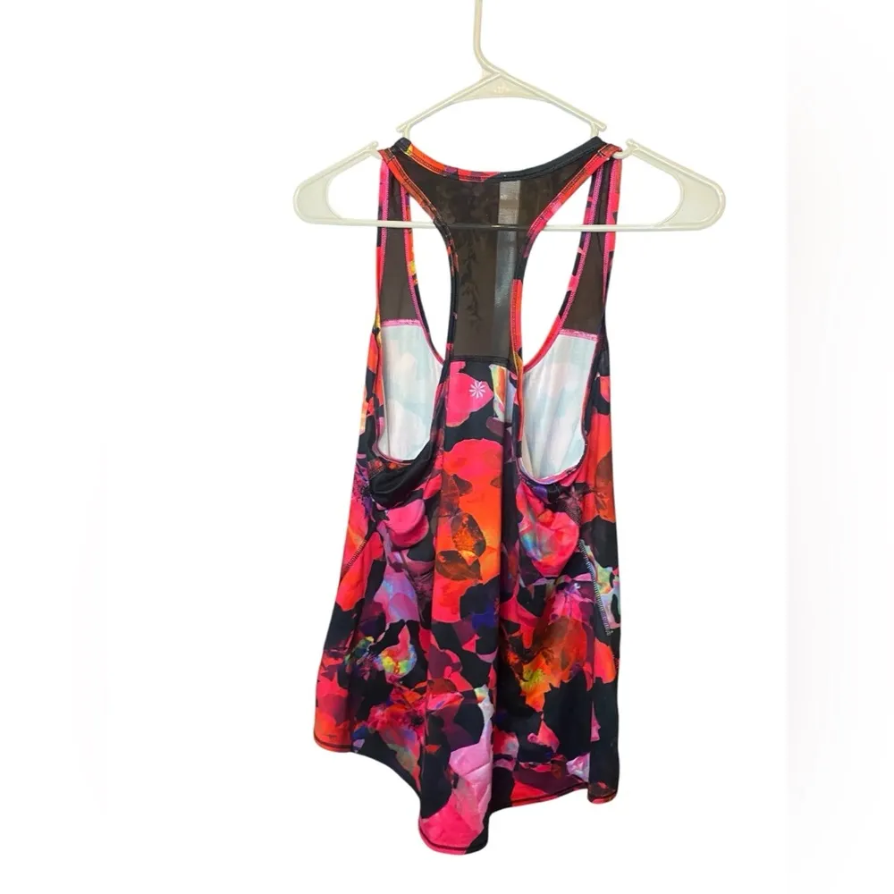 Athleta Mystique Chi Mesh Tank Top Brilliant Magenta Womens Medium Active - Image 3