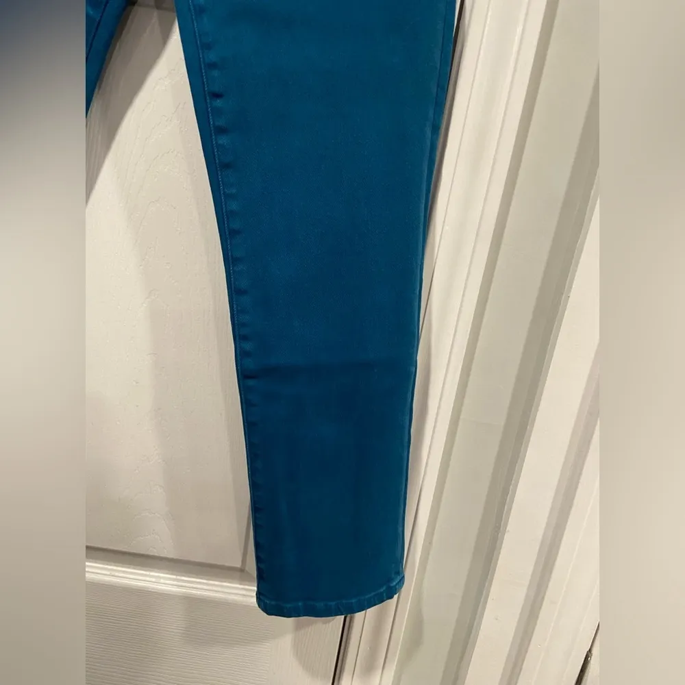 NWT JAG Size 6P Cassie Moroccan Blue Cassie Mid Rise Slim Fit Straight Leg Jeans - Image 7