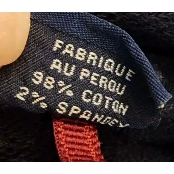 Tommy Bahama Womens Size M Cowl Hoodie Sweater Dark Blue‎ - Image 5