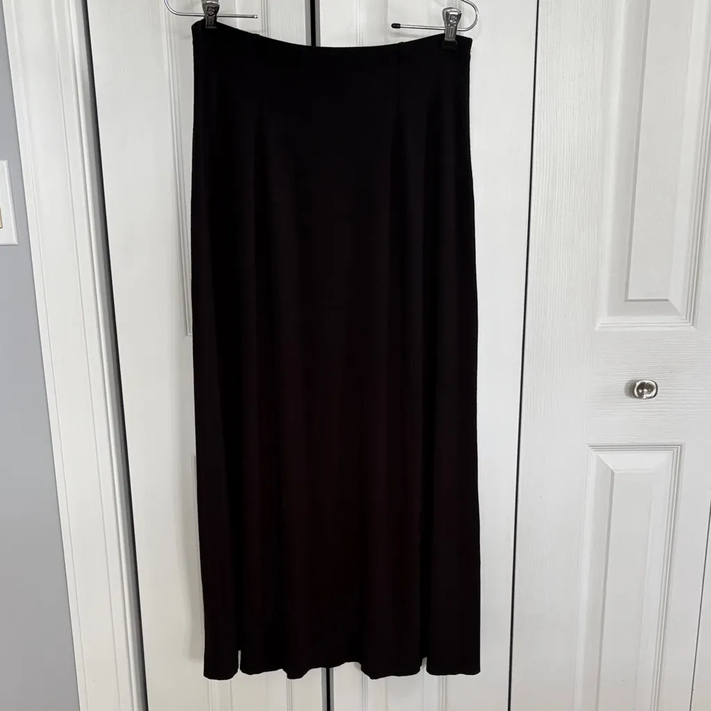 Vintage 80’s Laura Ashley Classic Black A-Line Skirt Size 10 - Image 2